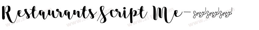 RestaurantsScript Me字体转换 RestaurantsScript Me字体转换